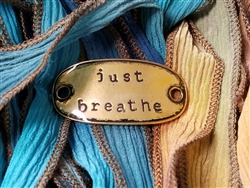 Silk Wrap Bracelet - Just Breathe