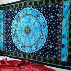 Indian Zodiac Tapestry