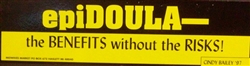 "epiDoula" Bumper Sticker