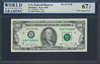U.S. Federal Reserve, Fr. 2173-H, 100 Dollars, Series 1990 Signatures: Villalpando/Brady 67 TOP UNC Superb Gem  
