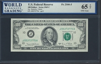 U.S. Federal Reserve, Fr. 2166-J, 100 Dollars, Series 1969 C Signatures: Banuelos/Shultz 65 TOP UNC Gem  
