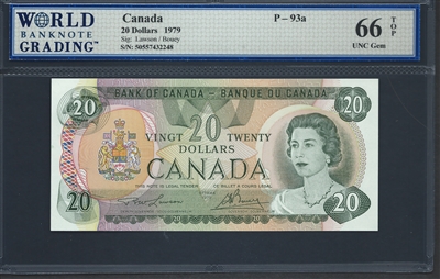 Canada, P-093a, 20 Dollars, 1979, 66 TOP UNC Gem