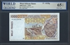 West African States, P-411Dg, 1000 Francs, (19)97, Signatures: N'Goran/Banny (sig. 28), 65 TOP UNC Gem