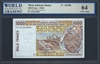 West African States, P-411Dk, 1000 Francs, (20)01, Signatures: Diop/Banny (sig. 30), 64 UNC Choice
