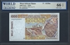 West African States, P-411Dm, 1000 Francs, (20)03, Signatures: Assimaidou/Banny (sig. 31), 66 TOP UNC Gem