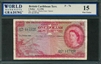 British Caribbean Territory, P-07b, 1 Dollar, 3.1.1956, Signatures: Lartigue/Blache-Fraser/Spence, 15 Fine Choice