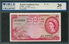 British Caribbean Territory, P-07c, 1 Dollar, 2.1.1964, Signatures: D'Andrade/Reece/Burrowes, 20 Very Fine