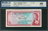 East Caribbean States, P-13a, 1 Dollar, ND (1965), Signatures: Thomas/Kelsick/Salles-Miquelle/Spiers (sig.1), 60 Uncirculated