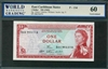 East Caribbean States, P-13d, 1 Dollar, ND (1965), Signatures: Gittens/Osborne/Williams/Jacobs (sig. 7), 60 Uncirculated, COMMENT: residue