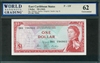 East Caribbean States, P-13f, 1 Dollar, ND (1965), Signatures: Walling/Squires/Gregoire/Jacobs (sig. 9), 62 Uncirculated