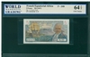 French Equatorial Africa, P-20B, 5 Francs, ND (1947), Signatures: A. Postel-Vinay, 64 TOP UNC Choice