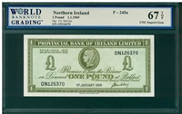 Northern Ireland, P-245a, 1 Pound, 1.1.1969, Signatures: J.G. McClay, 67 TOP UNC Superb Gem