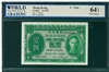 Hong Kong, P-324a, 1 Dollar, 9.4.1949, Signatures: G. Follows, 64 TOP UNC Choice