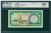 Gambia, P-1a, 10 Shillings, ND (1965-70), Signatures: Loynes/Monday (sig. 1), 66 TOP UNC Gem