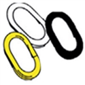 S HOOK - 2" - YELLOW Pack of 12