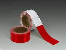 983-32ES -Red/White 50mm x 45.7m 3Mâ„¢ Diamond Gradeâ„¢ Vehicle Marking Tapes 983 Series