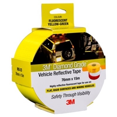 983-23-ES - Fluorescent-Yellow/Green 76mm x 45.7m 3Mâ„¢ Diamond Gradeâ„¢ Vehicle Marking Tapes 983 Series