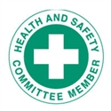 HARD HAT EMBLEM H&S COMMITTEE MEMBER CD4