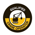 HARD HAT EMBLEM QUALIFIED CRANE.. CD4