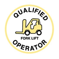 HARD HAT EMBLEM QUALIFIED FORK.. CD4