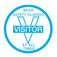 HARD HAT EMBLEM VISITOR WEAR SAFE.. CD4