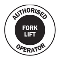 HARD HAT EMBLEM AUTHORISED FORK.. CD4