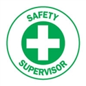 HARD HAT EMBLEM SAFETY SUPERVISOR CD4