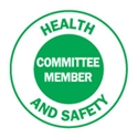 HARD HAT EMBLEM H&S COMMITTEE MEMBER CD4