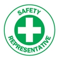 HARD HAT EMBLEM SAFETY REP.. CD4