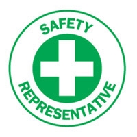 HARD HAT EMBLEM SAFETY REP.. CD4