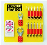 10-LOCK BOARD WITH 19MM STEEL PADLOCKS