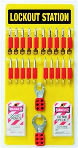 20-LOCK BOARD WITH 19MM STEEL PADLOCKS