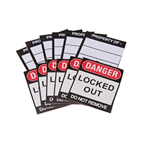 BRADY SAFETY PLUS PADLOCK LABELS PK6