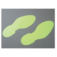 GLOW-IN-DARK FOOTPRINT RGHT B-324 305MM