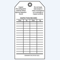 FIRE EXT.TAGS INSPECTION RECORD PK25