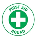 HARD HAT EMBLEM FIRST AID SQUAD CD4