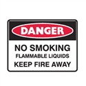 NO SMOKING FLAMMABLE LIQ..600X450 FLU