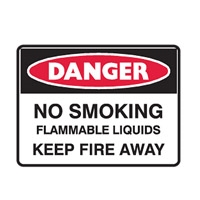 NO SMOKING FLAMMABLE LIQ..600X450 FLU