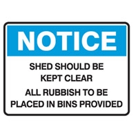 NOTICE SHED SHOULD BE KEPT..600X450 FLU