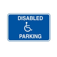 ACCESS SIGN DISABLED PAR..450X300 MTL