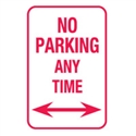 T&P SIGN NO PARKING ANY TIME 300X450 MTL