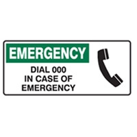 EMERGENCY DIAL 100 IN CASE.. 450X180 MTL