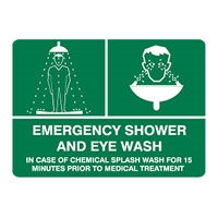 EMERGENCY SHOWER AND EYE.. 450X600 MTL