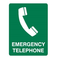 EMERGENCY TELEPHONE 450X300 MTL