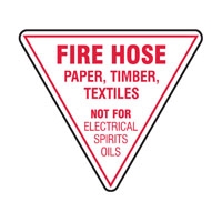 FIRE MARKER FIRE HOSE.. 350MM TRI POLY