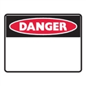 BLANK SIGN PANEL DANGER 600X450 MTL