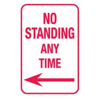 T&P SIGN NO STANDING ANY.. 300X450 REF A
