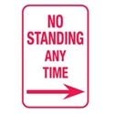 T&P SIGN NO STANDING ANY.. 300X450 REF A