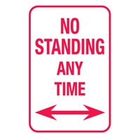 T&P SIGN NO STANDING ANY.. 300X450 REF A