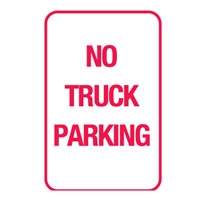 T&P SIGN NO TRUCK PARKING 300X450 REF A